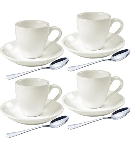 Amazon.com | Wilmax White Porcelain Set Of 6 (7 Oz | 220 Ml Tea